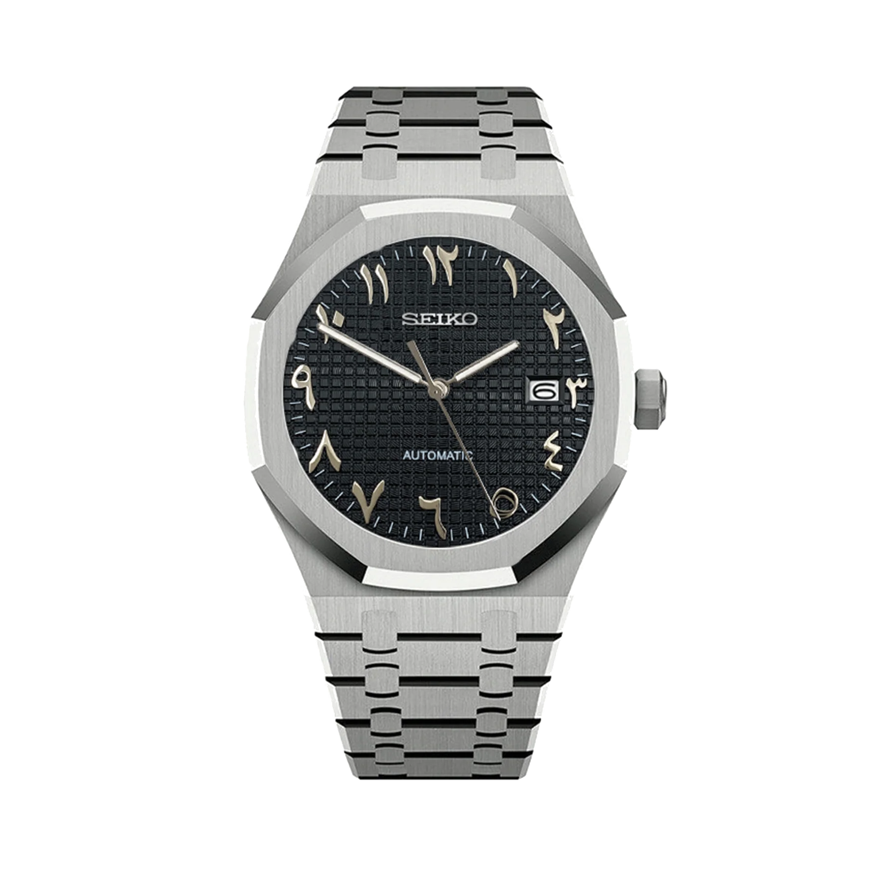 Seiko Mod Oak Black| Arabic Dial