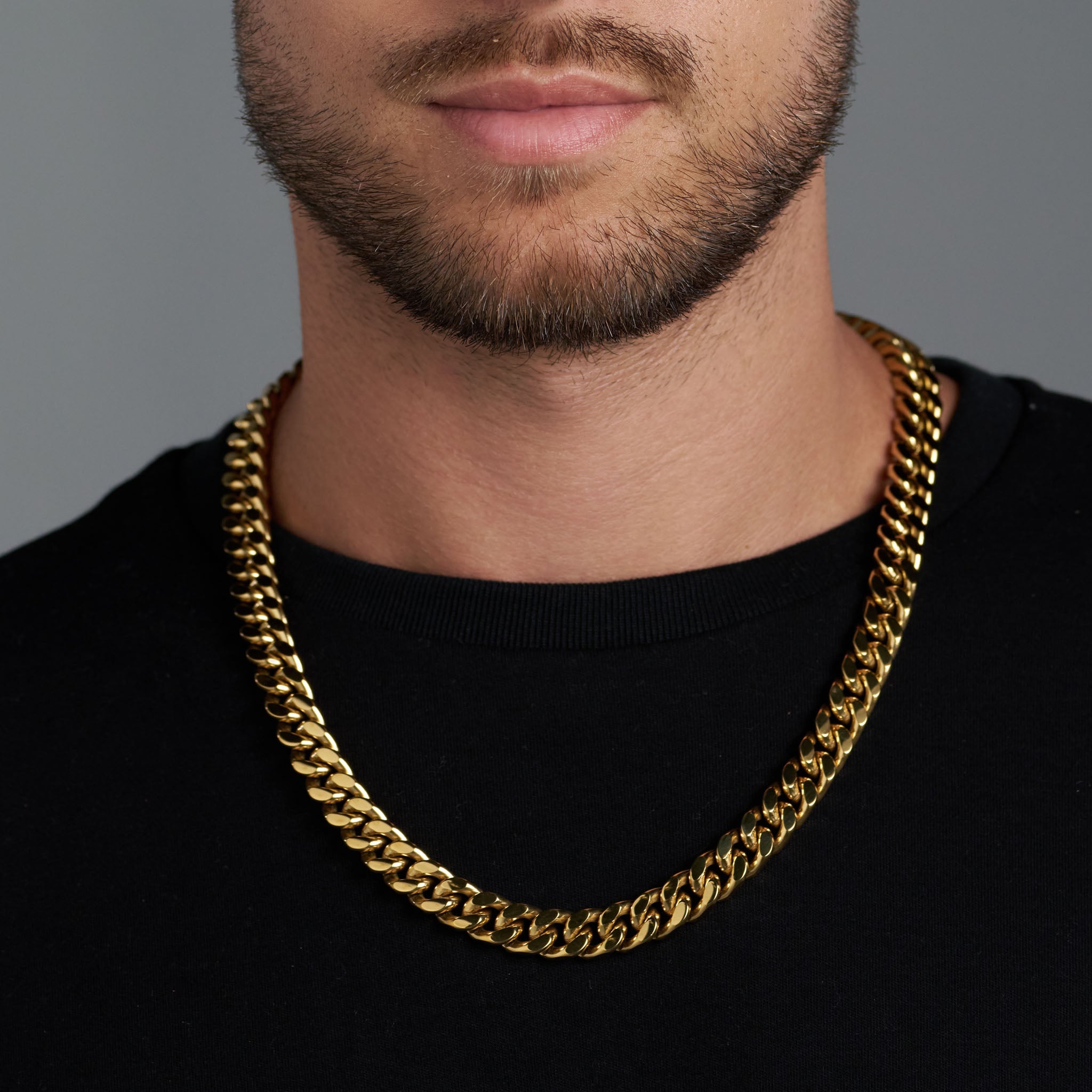 VVS 12mm Gold Cuban Link Chain