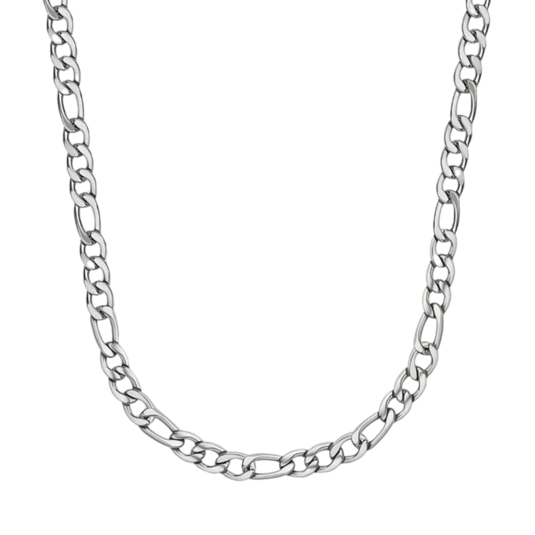 5mm 316L Stainless Steel Figaro Chain