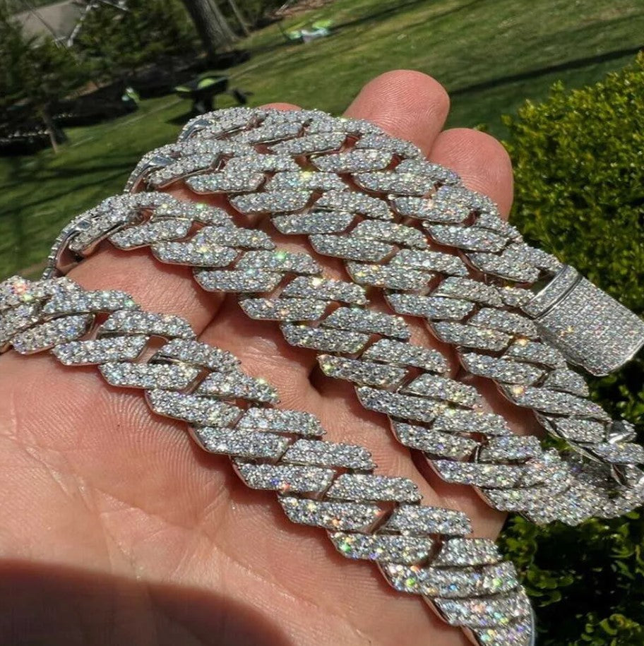 14MM Prong Cuban Chain + Free Bracelet