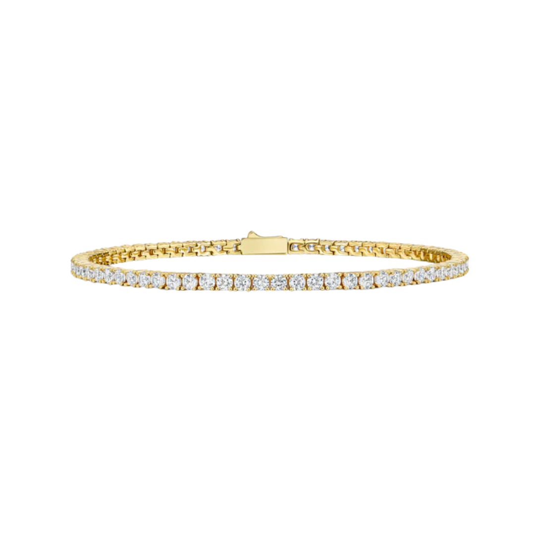 3mm Gold Tennis Bracelet