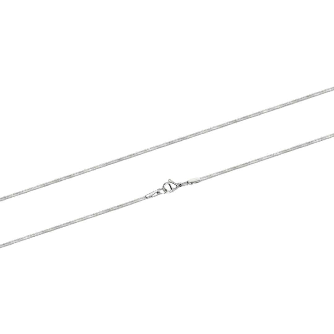 2mm Silver Flat Snake Chain