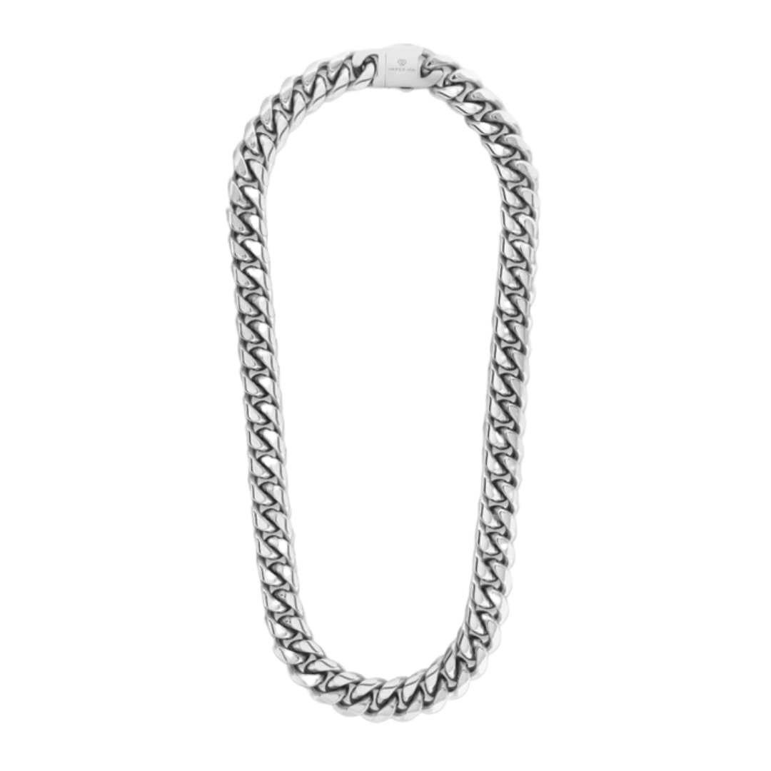 Cuban Link Chain (Silver) - 16mm