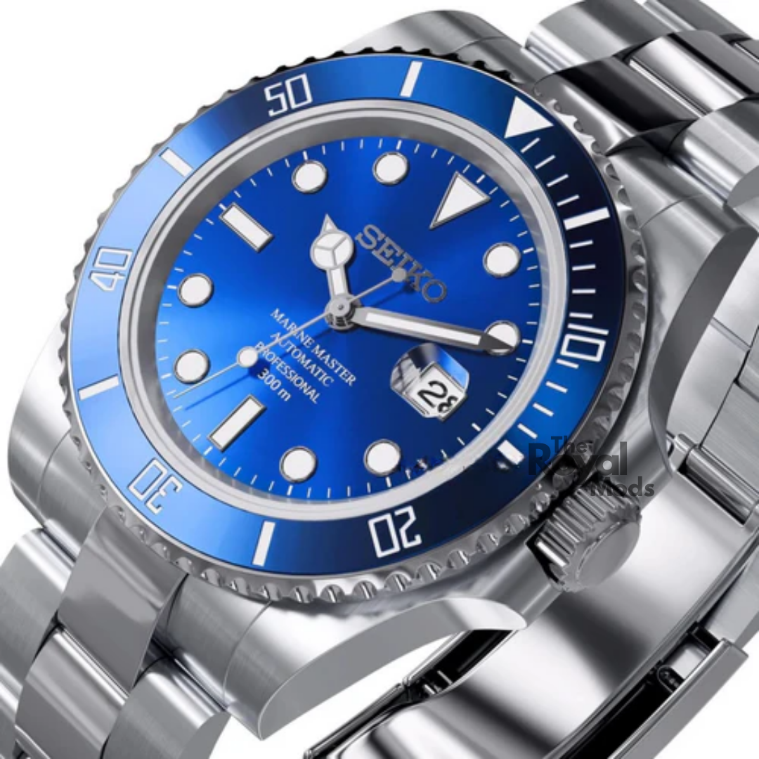 Seiko Mod Submariner | Smurf Blue