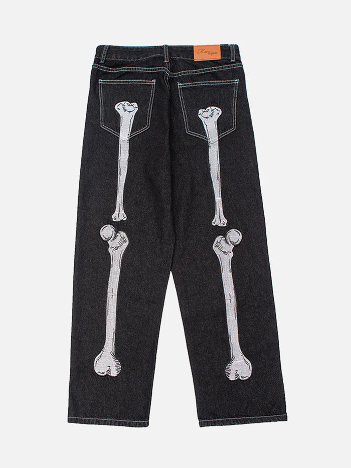 VVS Skull Hand Print Jeans