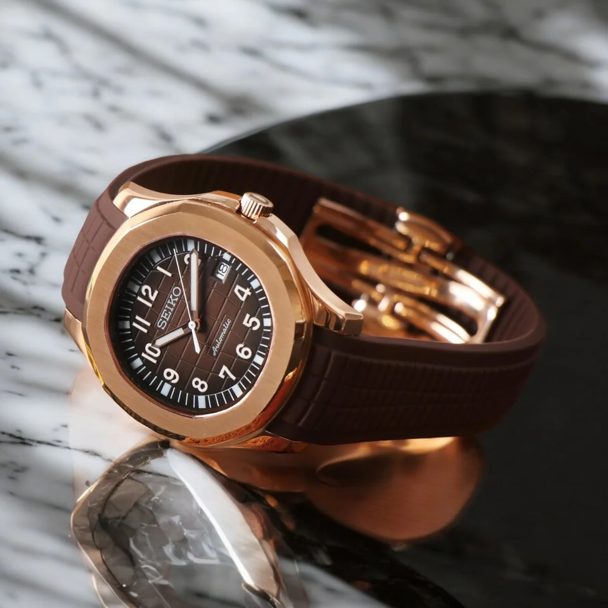 SEIKO MOD AQUANAUT | ROSE GOLD