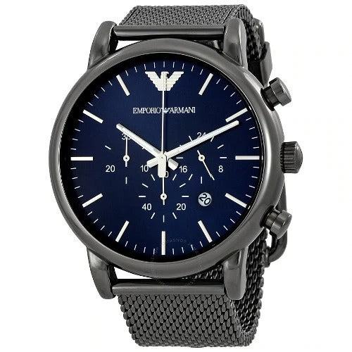 Emporio Armani Luigi AR1979 Deep Blue Dial Mens Watch