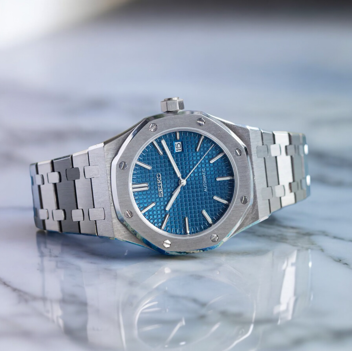 SEIKO MOD ROYAL OAK | BLUE