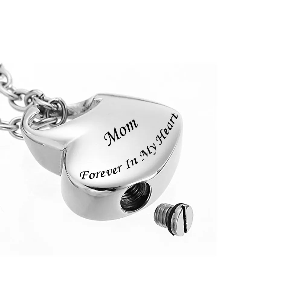 Herz-Andenken-Urnen-Halskette