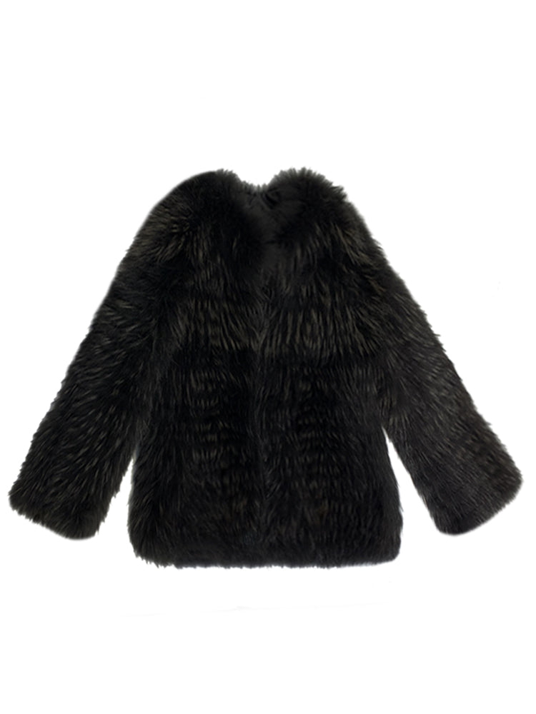 Frost Lord Fluffy Trendy Real Racoon Fur Jacket for Men