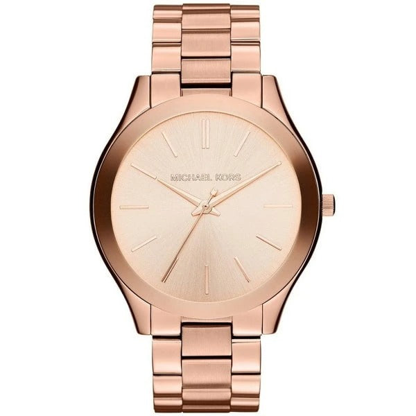 Michael Kors MK3197 Rose Gold Dial Steel Strap Womens Watch