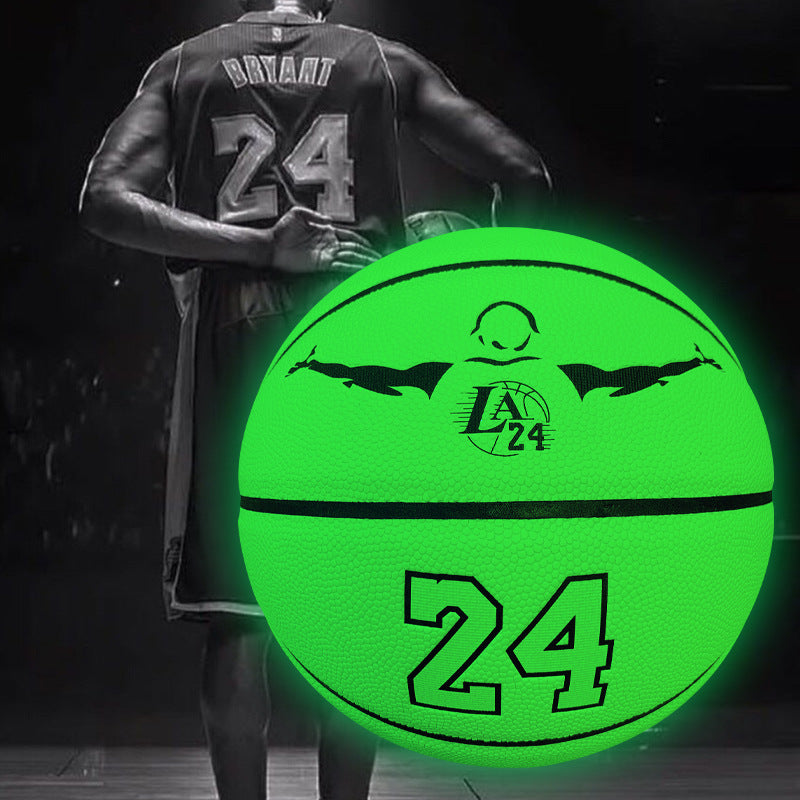 VVS Glow-in-the-Dark Holographic Basketball - Ultimate Night Play Sports Ball with Reflective Glow