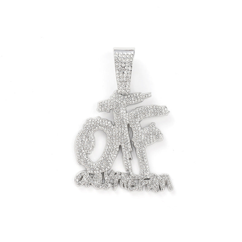 Κοσμήματα VVS Lil Durk OTF "μόνο η οικογένεια" Replica Cuban Chain