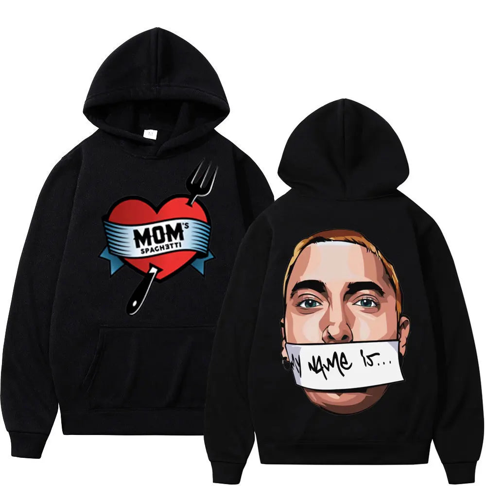 Eminem Mom's Spaghetti/Mein Name ist Grafik Hoodie