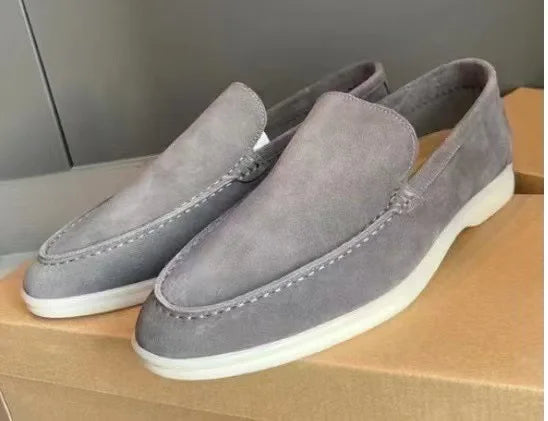 FROSTÉ Suede Slip-on Gray Loafers