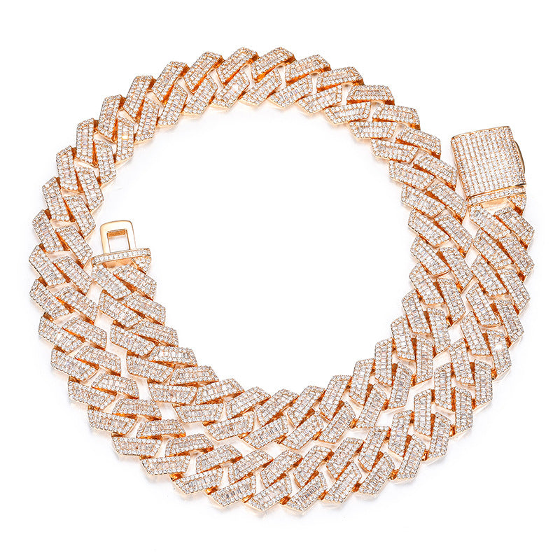 14MM Prong Cuban Chain + Free Bracelet