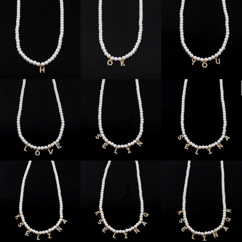 VVS Custom Name Pearl Necklace