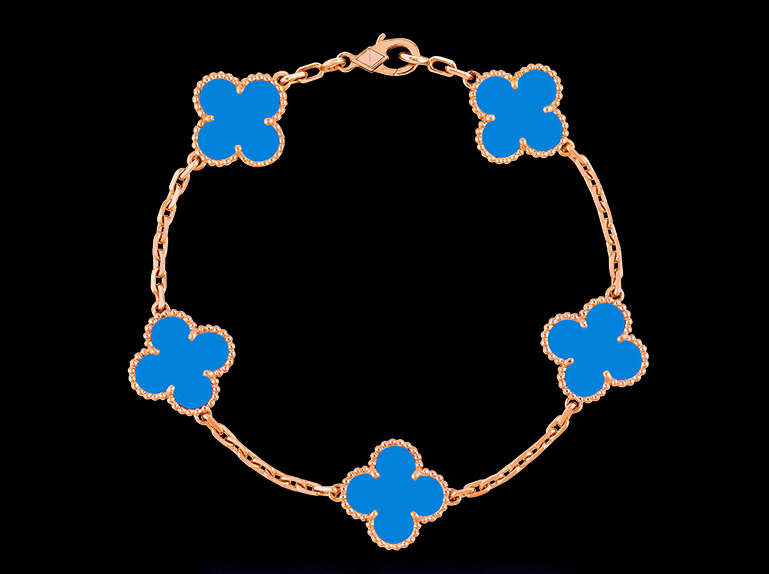 Clover Motif Alhambra Bracelet - 18k Gold & .925 Sterling Silver
