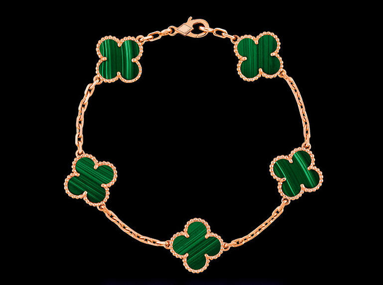 Clover Motif Alhambra Bracelet - 18k Gold & .925 Sterling Silver