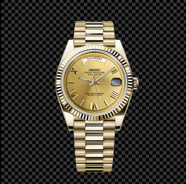 SeikMaster Day | Gold Champagne