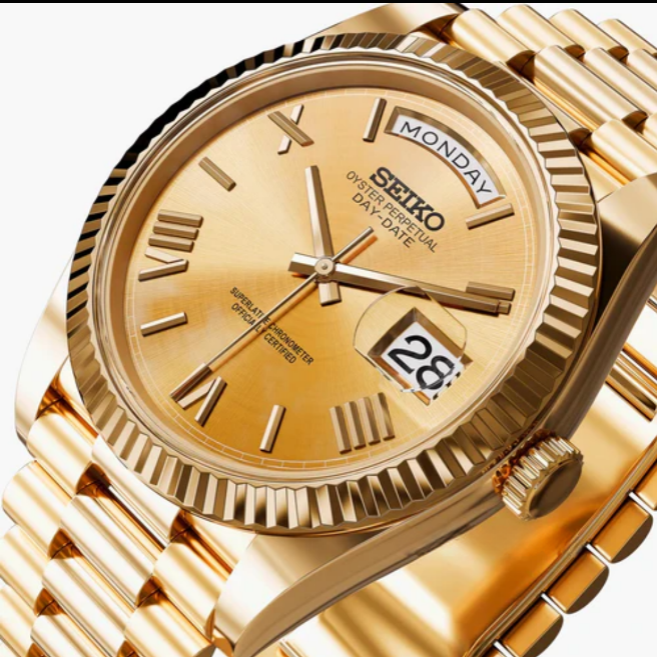 SeikMaster Day | Gold Champagne