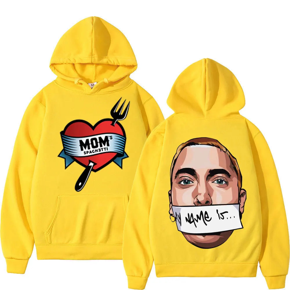 Eminem Mom's Spaghetti/Mein Name ist Grafik Hoodie
