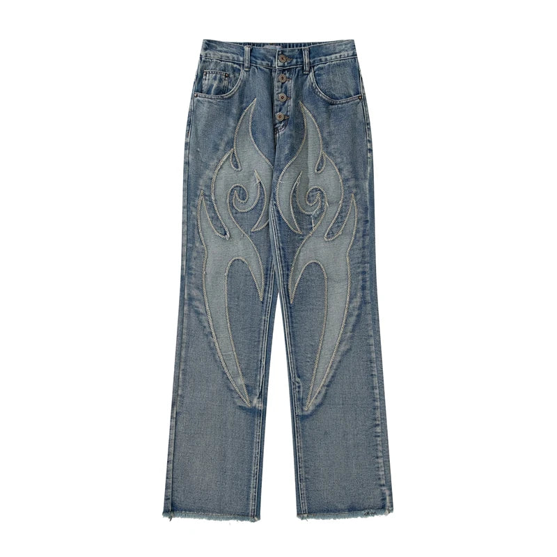 VVS Retro Straight Casual Jeans