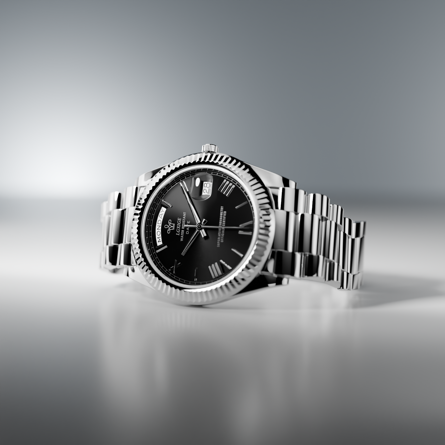 VVS Datejust Watch - Steel Black Eclipse