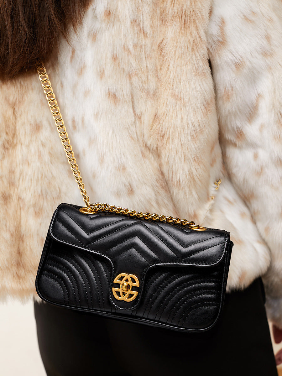 Kleine, von Chantel Designer inspirierte Ledergeldbörse