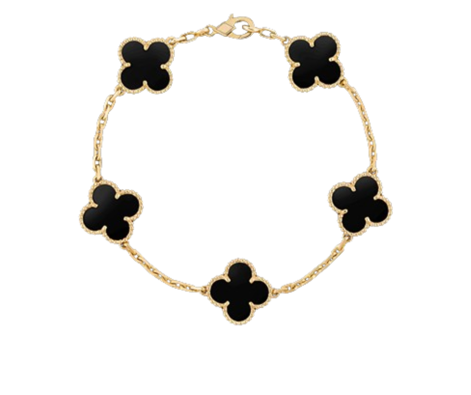 Clover Motif Alhambra Bracelet - 18k Gold & .925 Sterling Silver