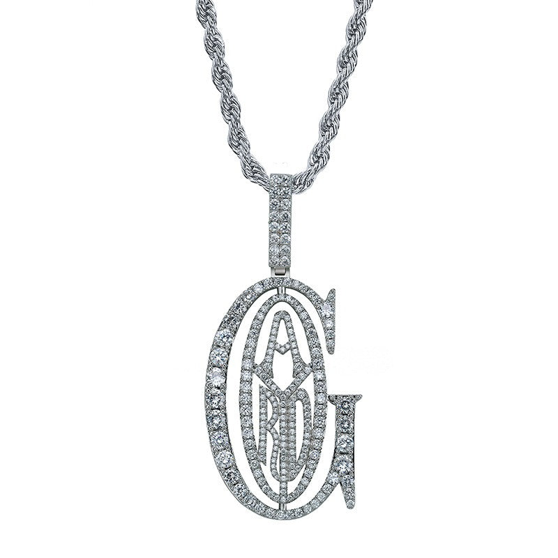 Tyga-Inspired Goyard Pendant Necklace Rapper Chain