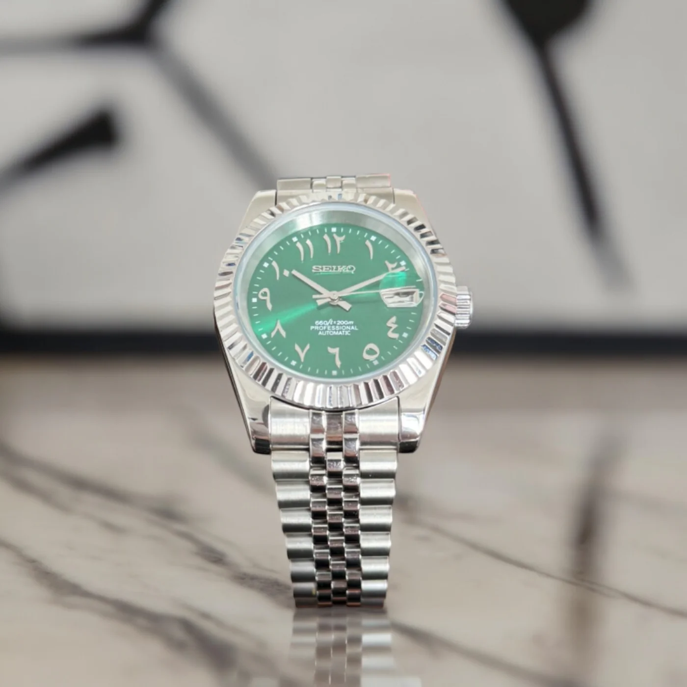 SEIKO MOD ARABIC DIAL | GREEN