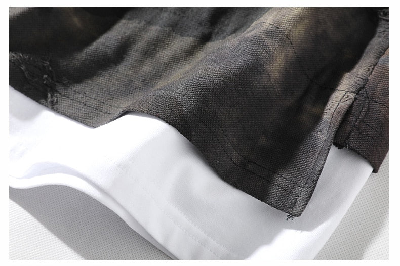 Hip-Hop-T-Shirt mit Camouflage-Muster