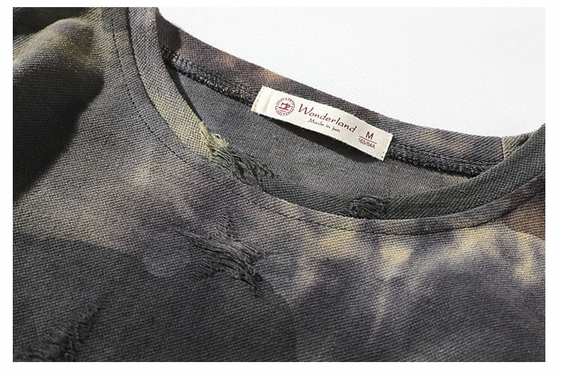 Hip-Hop-T-Shirt mit Camouflage-Muster