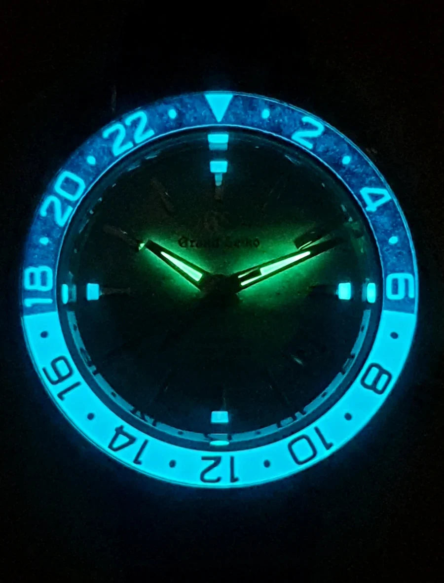 Seiko Custom Mod Grand Seiko Gmt Sea of Clouds Watch Wristwatch