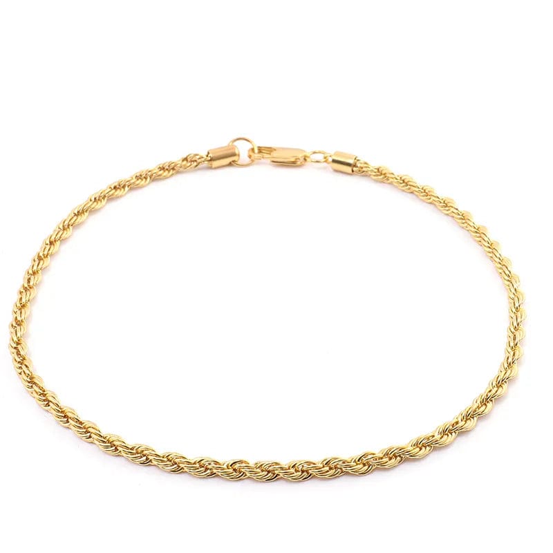 VVS Jewelry hip hop jewelry 18K Solid Gold 1.45mm Rope Chain