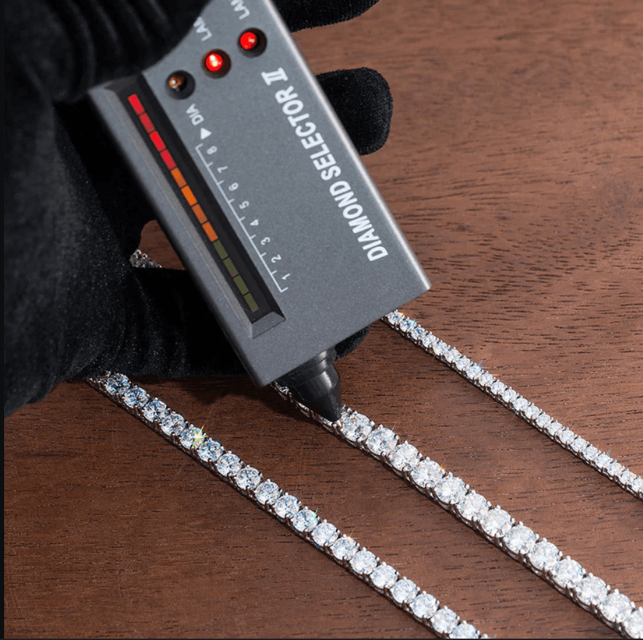 VVS Jewelry hip hop jewelry 8MM 925 Sterling Silver VVS Moissanite Tennis Chain