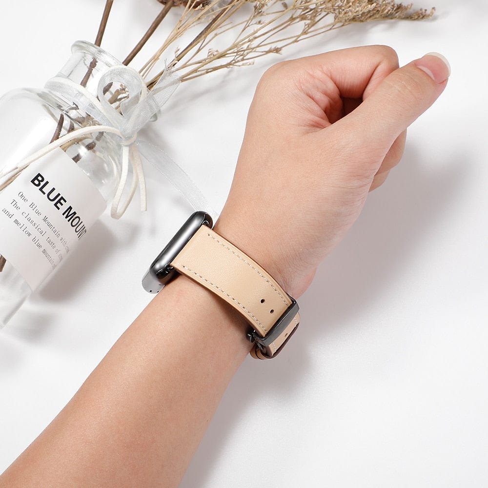 VVS Jewelry hip hop jewelry Apple Watch Band Leather Strap