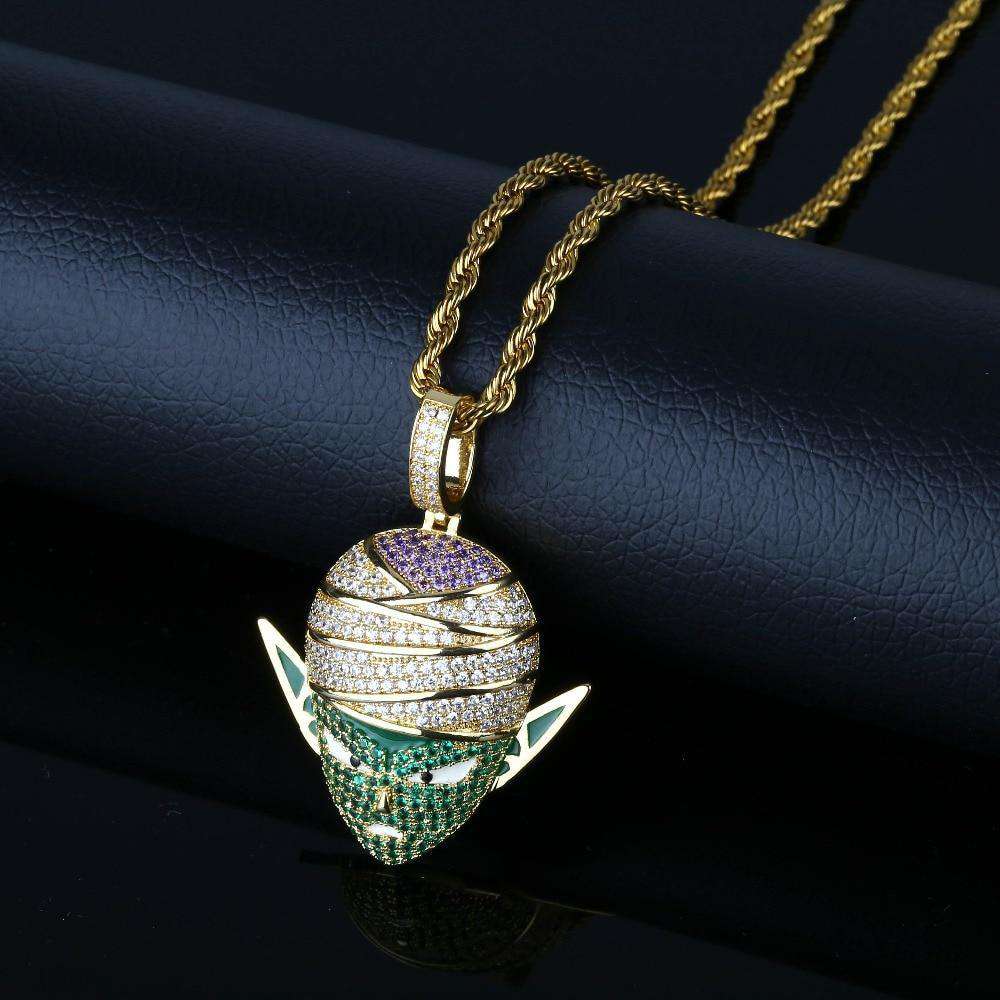 VVS Jewelry hip hop jewelry Blingy Piccolo Dragon Ball Z Cuban Pendant Necklace