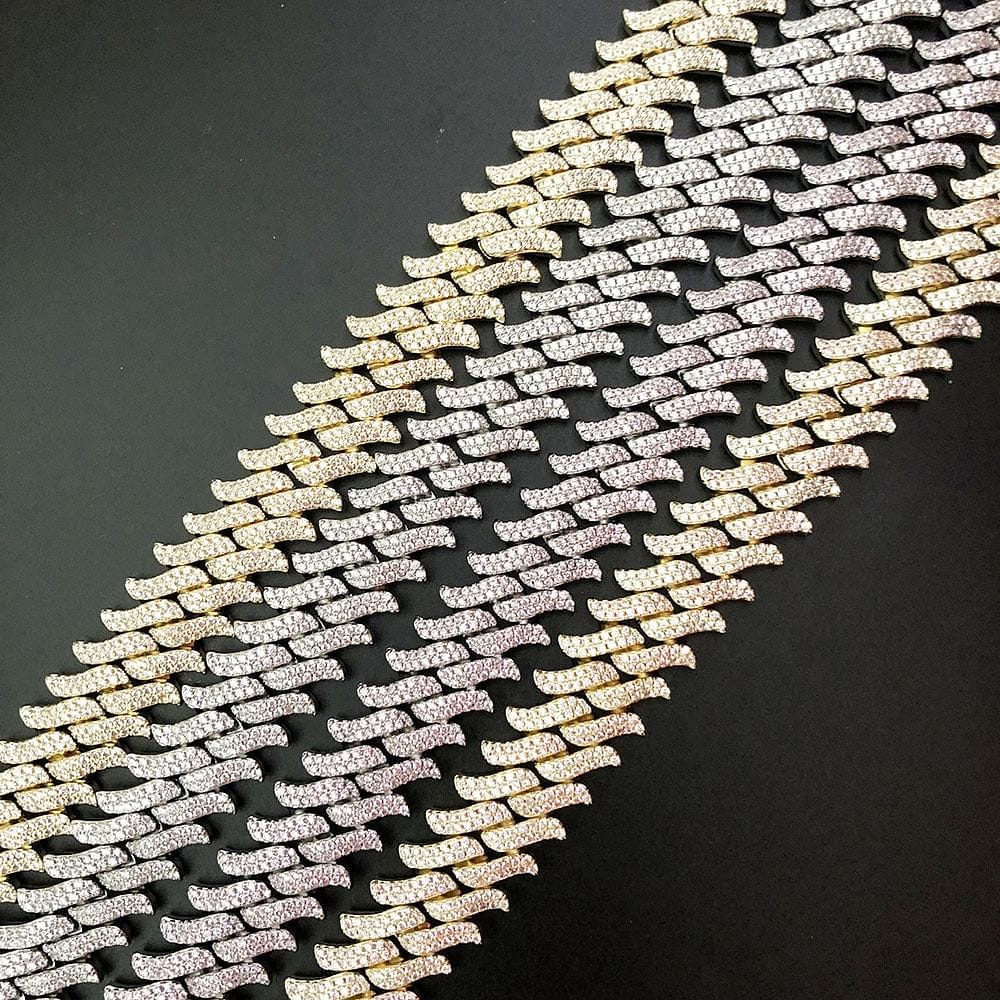 VVS Jewelry hip hop jewelry Cuban 16mm Spiked Cuban Chain