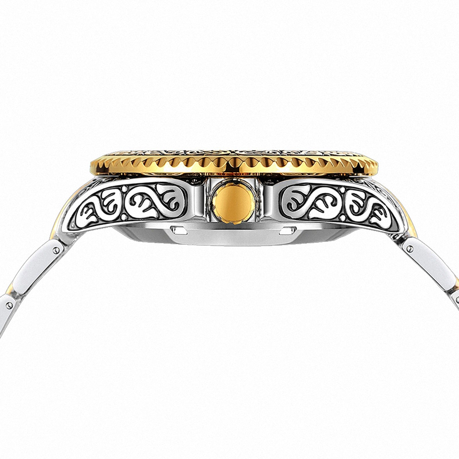 VVS Jewelry hip hop jewelry Gold Luminous Tourbillon Skeleton Mechanical Watch