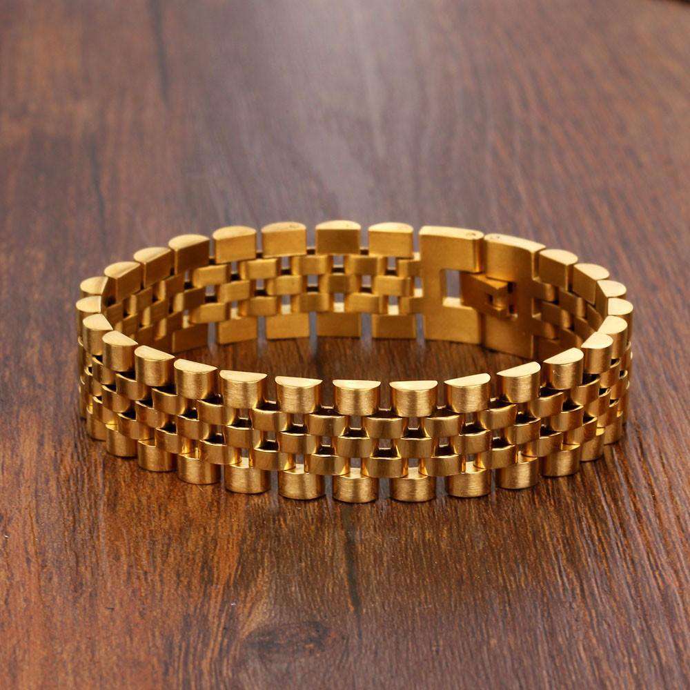VVS Jewelry hip hop jewelry Gold Watch Band Bracelet