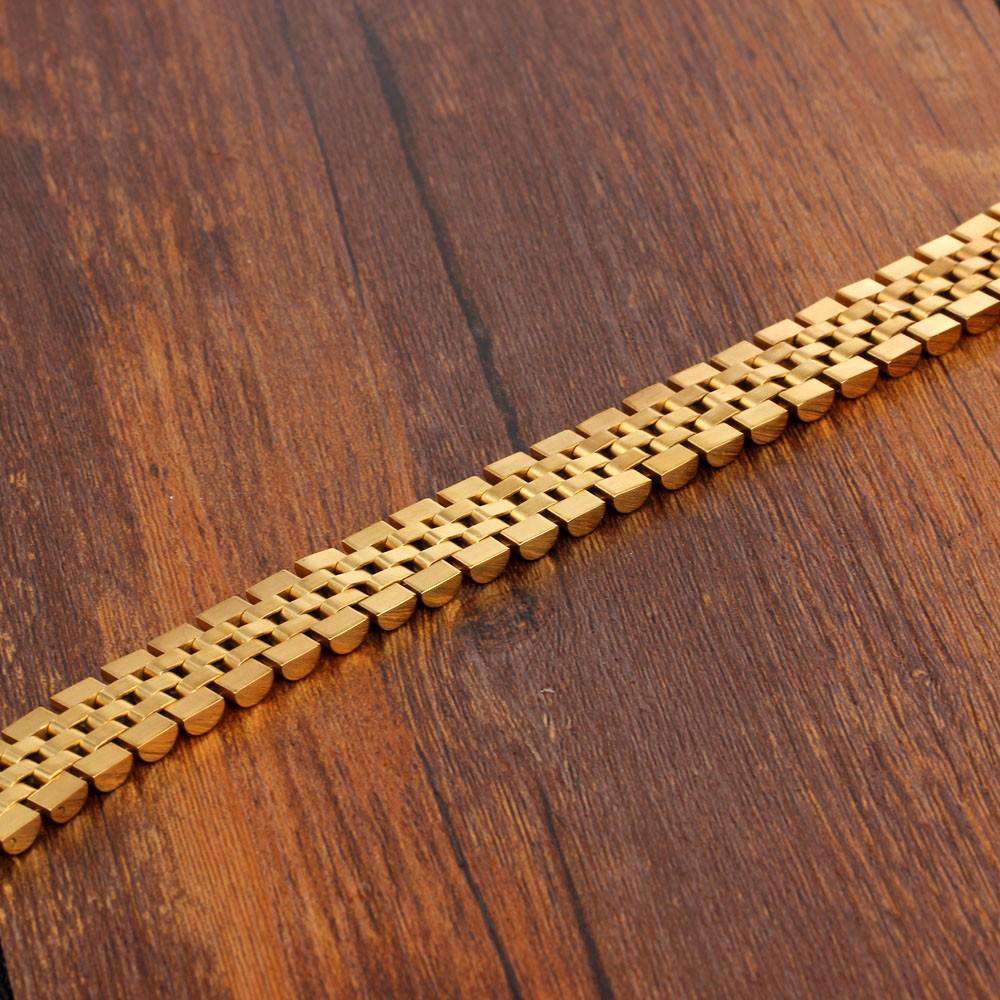 VVS Jewelry hip hop jewelry Gold Watch Band Bracelet