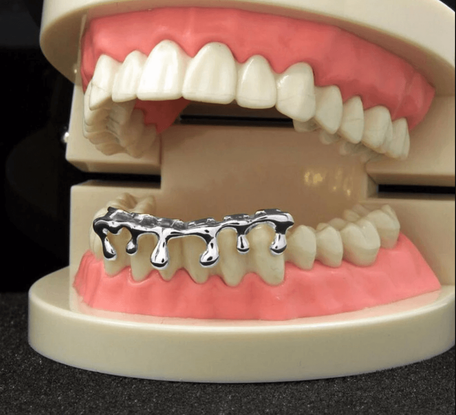 VVS Jewelry hip hop jewelry grillz Silver VVS Jewerly Drip Grillz