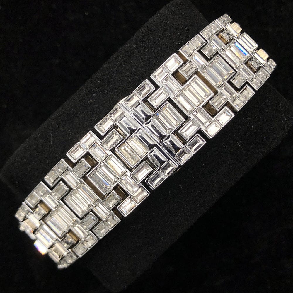 VVS Jewelry hip hop jewelry Iced Men's Mechanical Baguette Watch