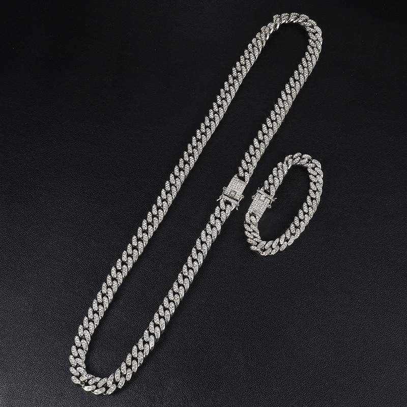 VVS Jewelry hip hop jewelry VVS Jewelry Cuban Chain + FREE Cuban Bracelet Bundle