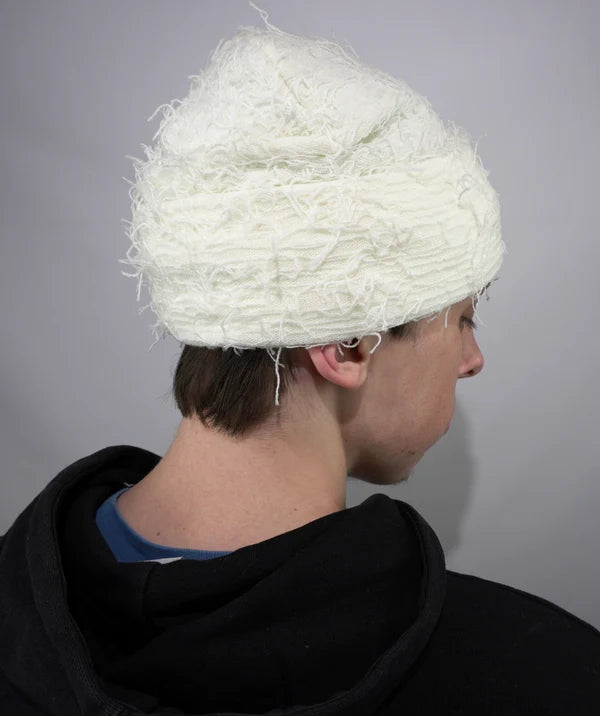 White Distressed Balaclava