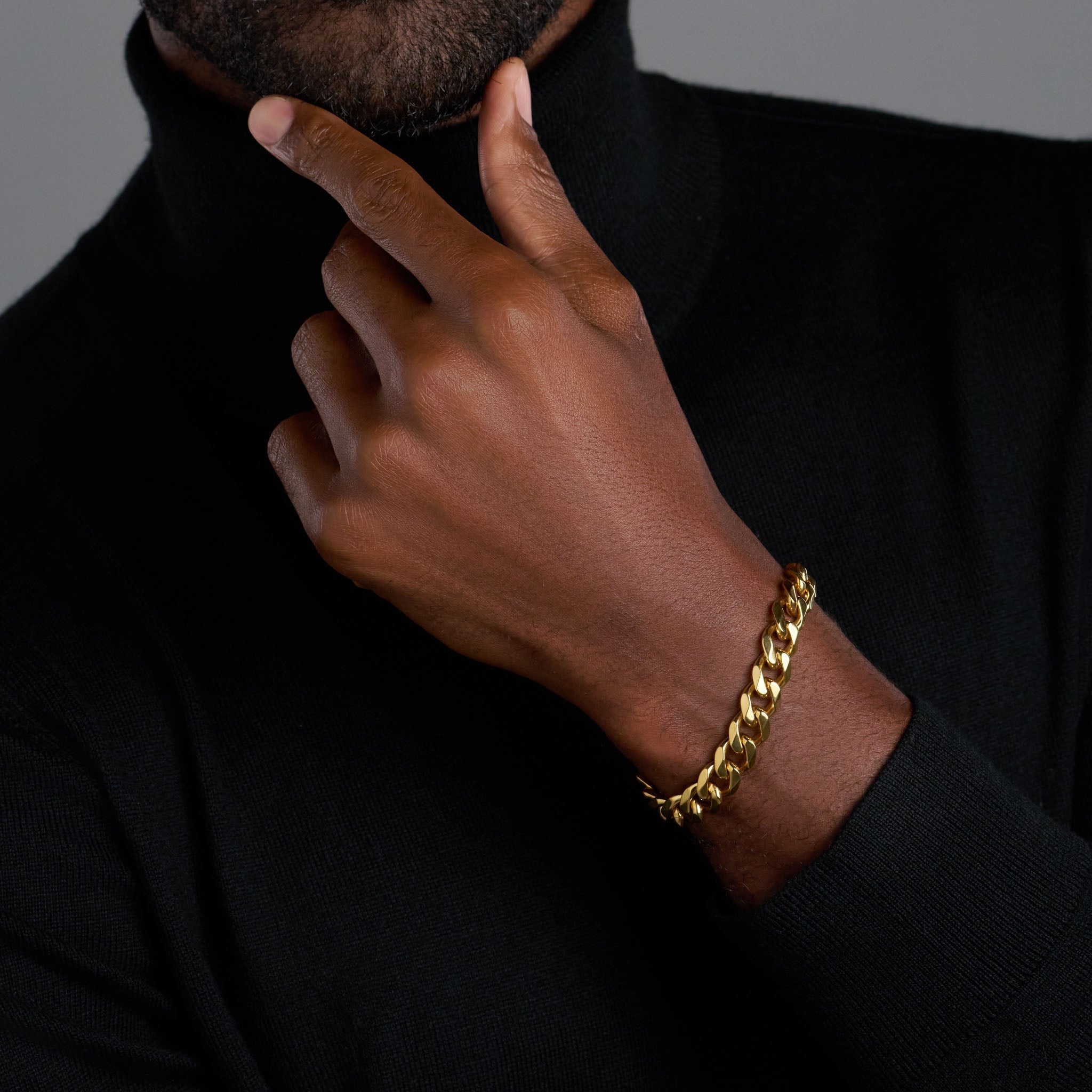 12mm Gold Cuban Link Bracelet