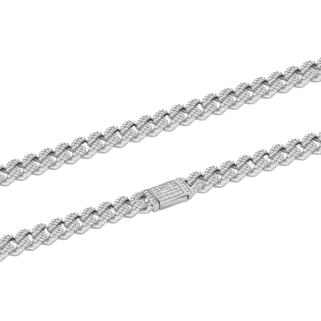 Iced Cuban Chain (Silver) - 12mm