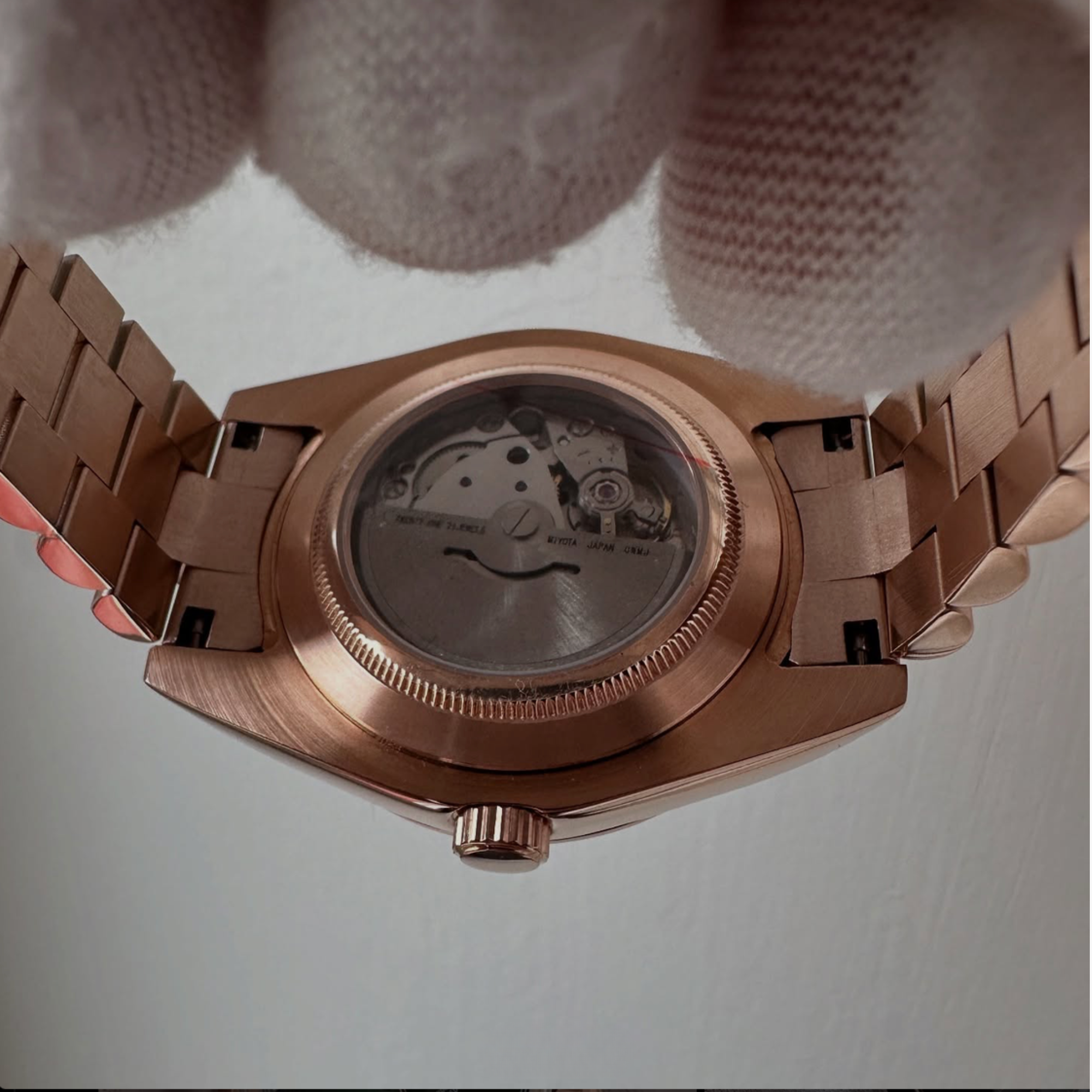 Seiko Mod Datejust – Rose Gold & Olive Green